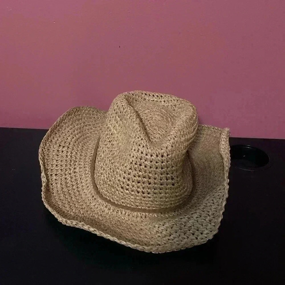 Stylish Tan Woven Hat - Picture 2 of 5